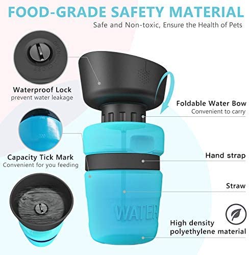 Pet Outdoor Foldable Water Bottle Travel Water Dispenser Cup