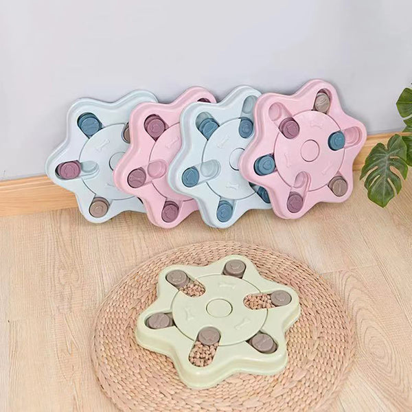 Interactive Dog Puzzle Toys Slow Food Dispensing, Training Games