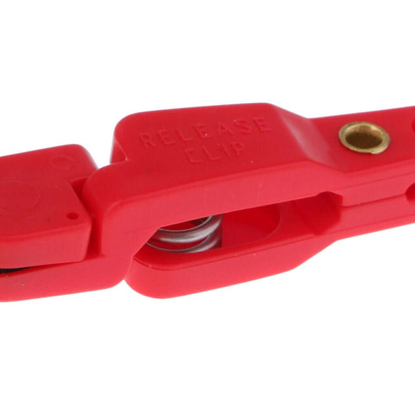 30 Piece Heavy Tension Snap Release Clip for Weight Planer Board Kite Red Fishing Accessories
