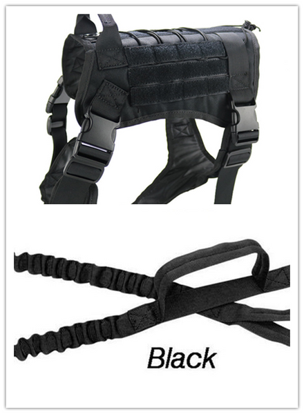 Tactical Dog Vest Harness K9 Unit Patrol Equipment Chest Strap