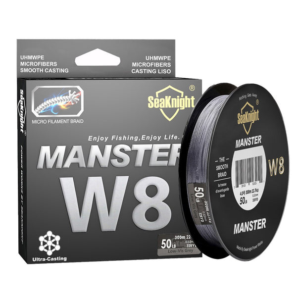 W8 500M 8 Strands Braided Fishing Line Multifilament PE Line 15-100LB