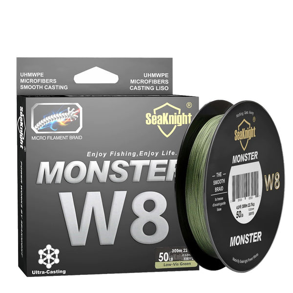W8 500M 8 Strands Braided Fishing Line Multifilament PE Line 15-100LB