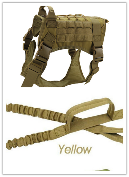 Tactical Dog Vest Harness K9 Unit Patrol Equipment Chest Strap
