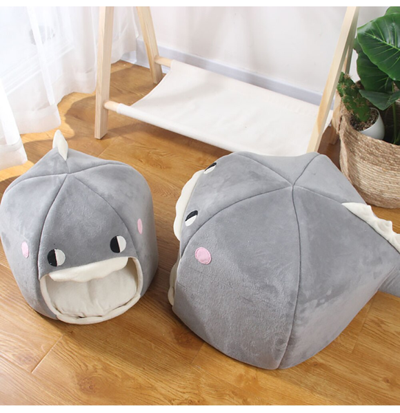 Dinosaur Head Shaped Cat Bed