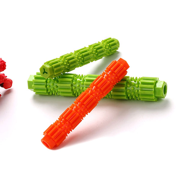 Soft Dog Chew Toy Rubber Stick Teeth Cleaning Toys Food Treat Dispensing