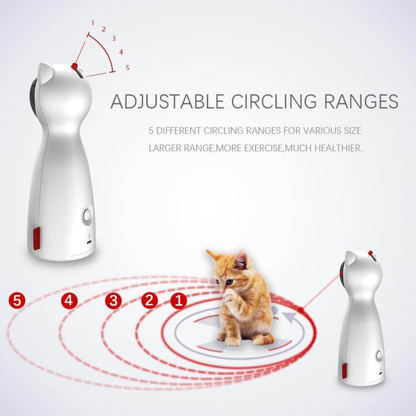 Automatic Cat Toys Interactive Smart Teasing LED Laser for All Cats