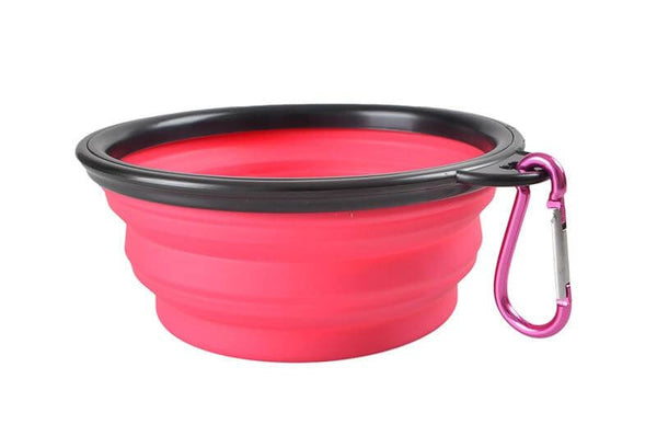 350/1000ml Large Collapsible Folding Silicone Bowl Outdoor Travel Portable Food Water Container Feeder Dish for Pets