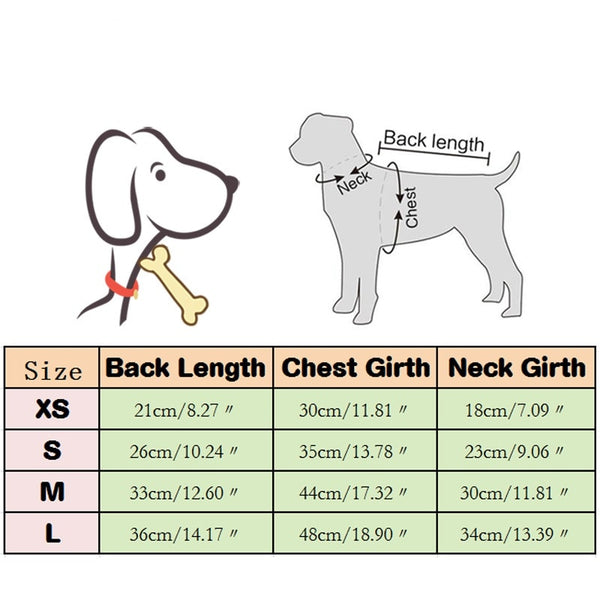 Windproof Winter Pet Jacket Padded Clothes