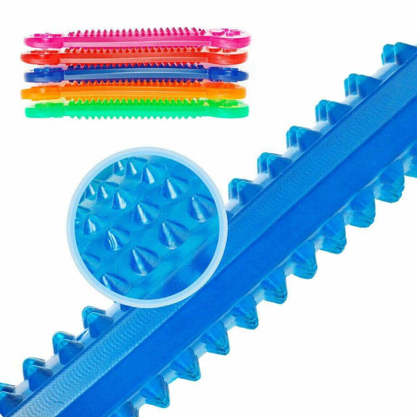 Bone Shaped Rubber Chewing Toy for Dogs - 5 Piece Set Random Color