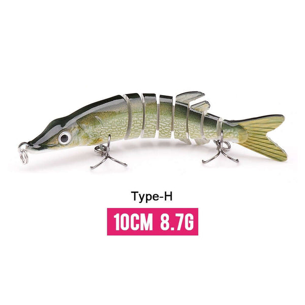 10/14cm Sinking Wobblers Fishing Lures Jointed Crankbait