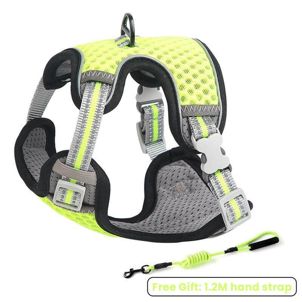 Adjustable Mesh Harness For Cats Reflective Vest Harness and Leash Set