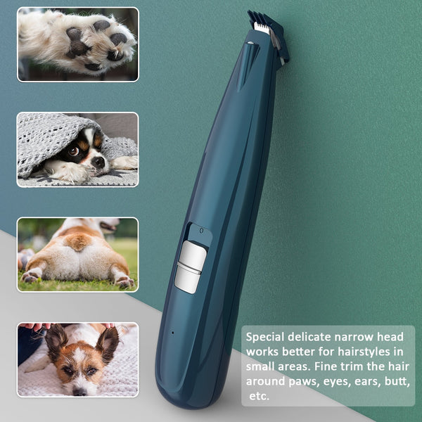 Small Head Pet Grooming Kit for Dogs & Cats, Hair Trimmer USB Rechargeable