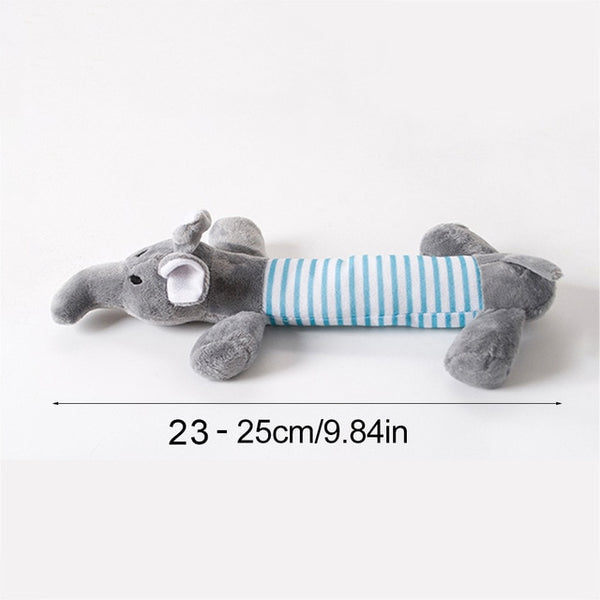 Duck, Elephant, Pig Plush Chewing Toy for Dogs, Cats