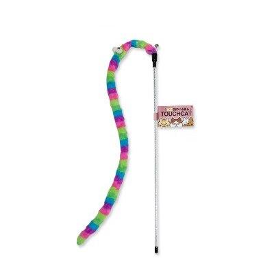 Caterpillar Cat Toy Interactive Feather Teaser Wand, Rod Multiple Styles