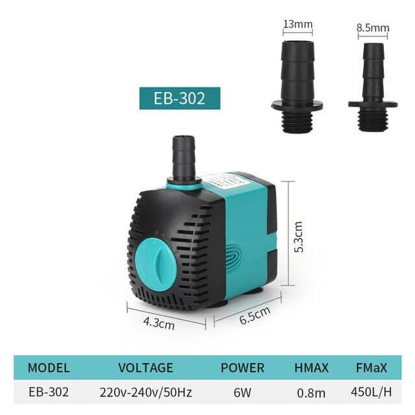 3W-25W Ultra-Quiet Submersible Water Pump for Aquariums 220V-240V