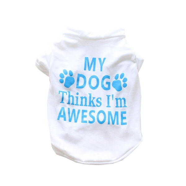 Dog Clothes Summer Clothing Vest Shirt with Different Messages and Designs