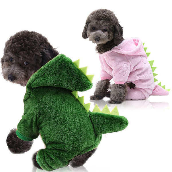 Funny Dinosaur Hoodie Clothing Costume for Dogs
