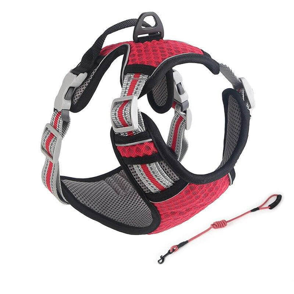 Breathable Mesh Dog Harness Reflective Pet Vest Harnesses with Leash