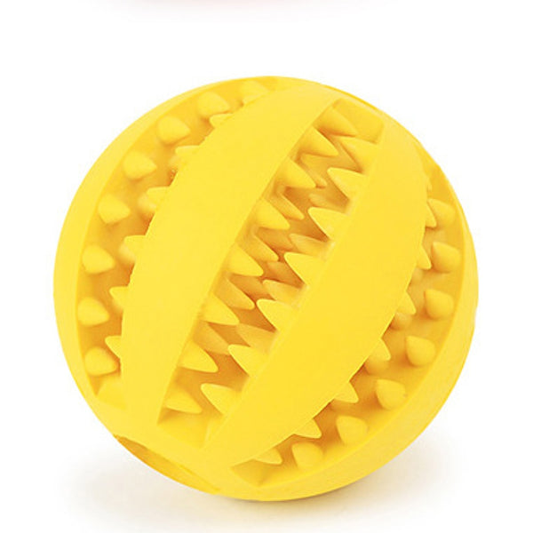 Rubber Treat Ball Toys for Dog, Puppy Tooth Cleaning Snack Ball