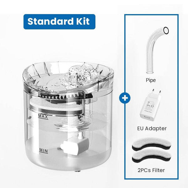 2L Automatic Water Fountain with Charcoal Filter Pet Drinker Water Dispenser