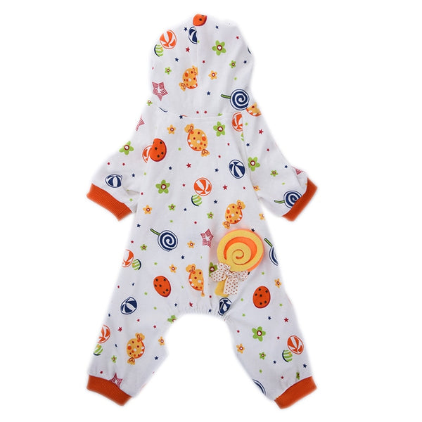 Pet Pajama Style Jumpsuit For Small Dogs