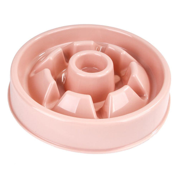 Portable Pet Feeding Bowls Slow Down Eating Food Dishes - in Various Shapes and Colors