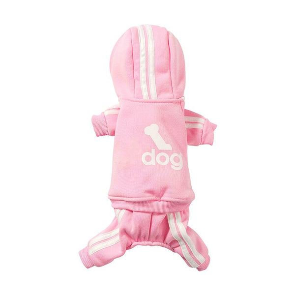 Track Suit for Small to Medium Size Dogs, Clothing Costume Jumpsuit Outfit