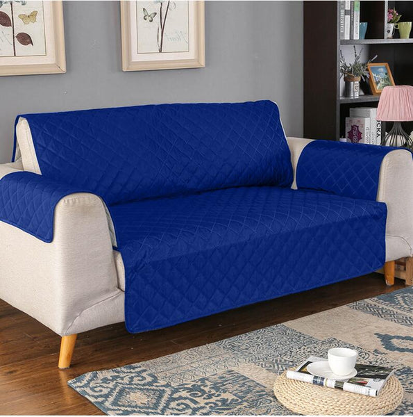 Quilted Anti-wear Sofa Covers for Dogs, Cats, Pets Anti-Slip Couch Recliner Slipcovers Armchair Furniture Protector 1/2/3 Seater