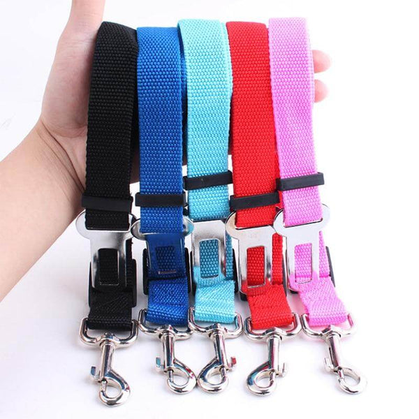 Adjustable Safety Seat Belt Nylon Car Seat Leash for Dogs
