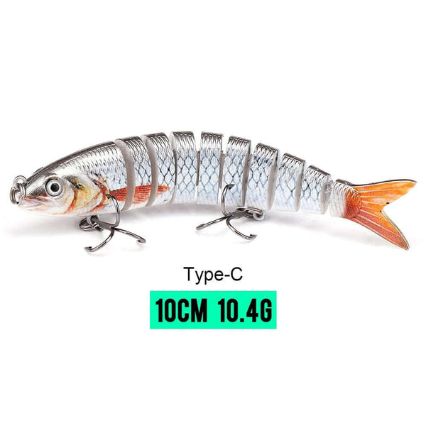 10/14cm Sinking Wobblers Fishing Lures Jointed Crankbait