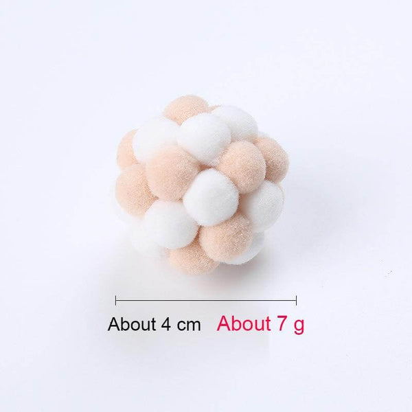 Bouncy Fabric Balls for Cats, Kittens with Sounds