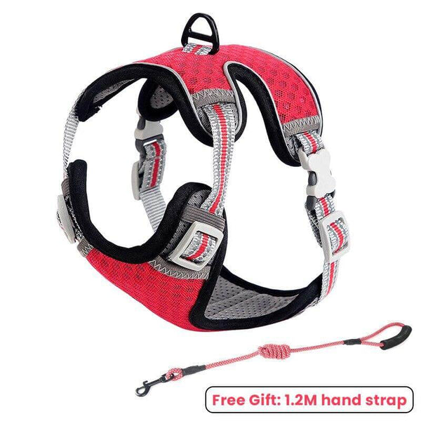 Adjustable Mesh Harness For Cats Reflective Vest Harness and Leash Set
