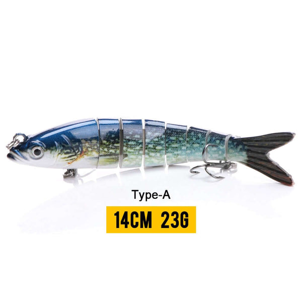 10/14cm Sinking Wobblers Fishing Lures Jointed Crankbait