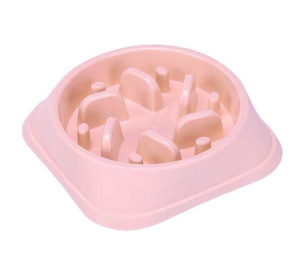 Portable Pet Feeding Bowls Slow Down Eating Food Dishes - in Various Shapes and Colors