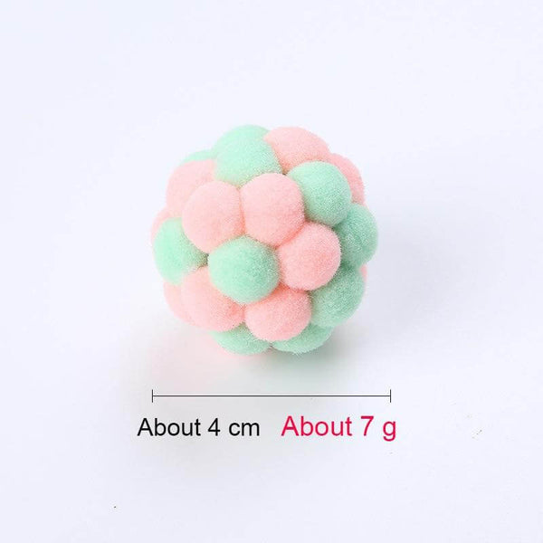 Bouncy Fabric Balls for Cats, Kittens with Sounds