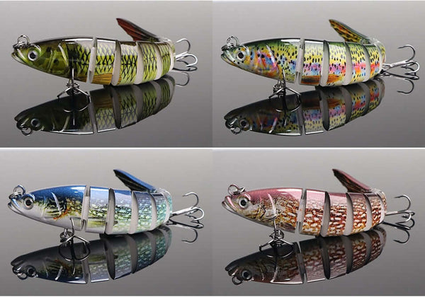 10/14cm Sinking Wobblers Fishing Lures Jointed Crankbait