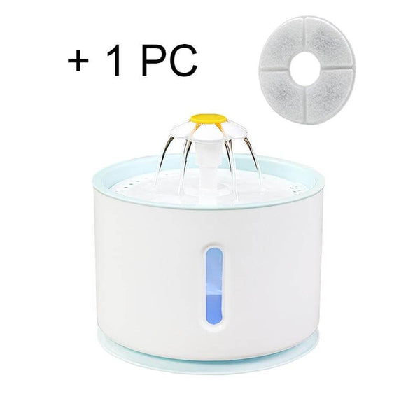 Automatic Water Fountain Pet Drinking Bowl with Active Carbon Filter, USB Powered