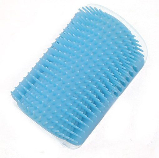 Cat Self Groomer Wall Brush Corner Massage Brush Comb Pads