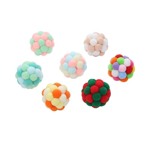 Bouncy Fabric Balls for Cats, Kittens with Sounds