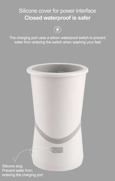 Electric Fully Automatic Pet Paw Cleaner Cup Cat, Dog Foot Washer with Soft Silicone Brushes