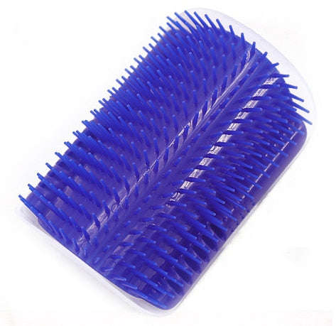 Cat Self Groomer Wall Brush Corner Massage Brush Comb Pads