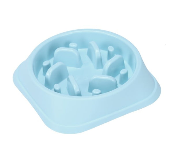 Portable Pet Feeding Bowls Slow Down Eating Food Dishes - in Various Shapes and Colors