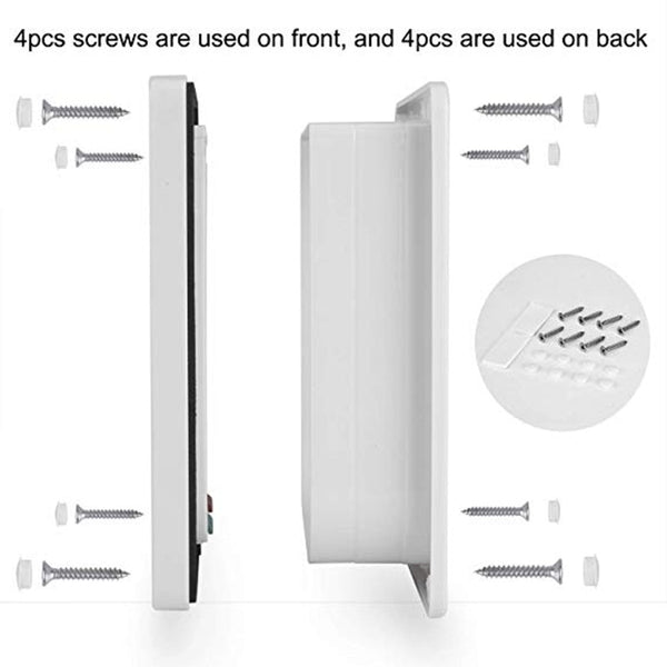 Flap Door with 4 Way Locking Security Lock Flap Gate Weatherproof for Dogs, Cats