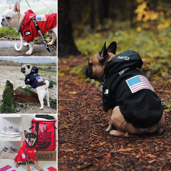 Dog Raincoat Jacket Windproof, Waterproof Clothing with Reflective Stripes