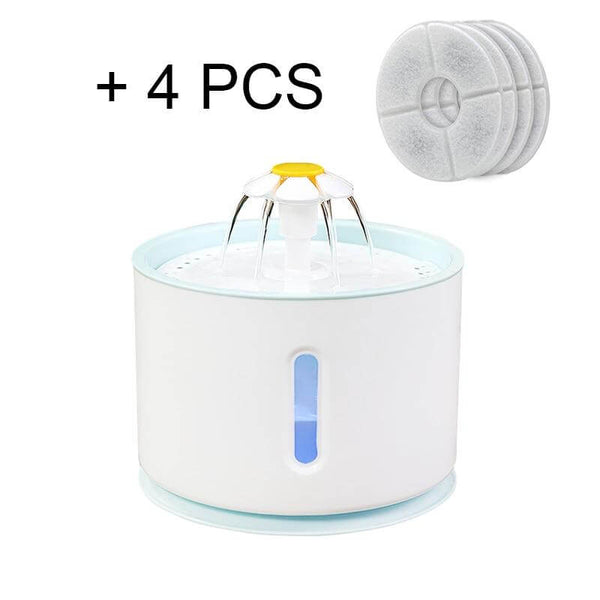 Automatic Water Fountain Pet Drinking Bowl with Active Carbon Filter, USB Powered