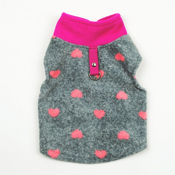Dog Clothes Winter Autumn Warm Fleece Vest T-Shirt