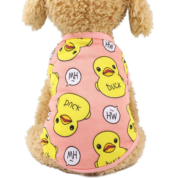 Cartoon Dog Shirt Summer Small Dog Clothes T-shirt Puppy Vest