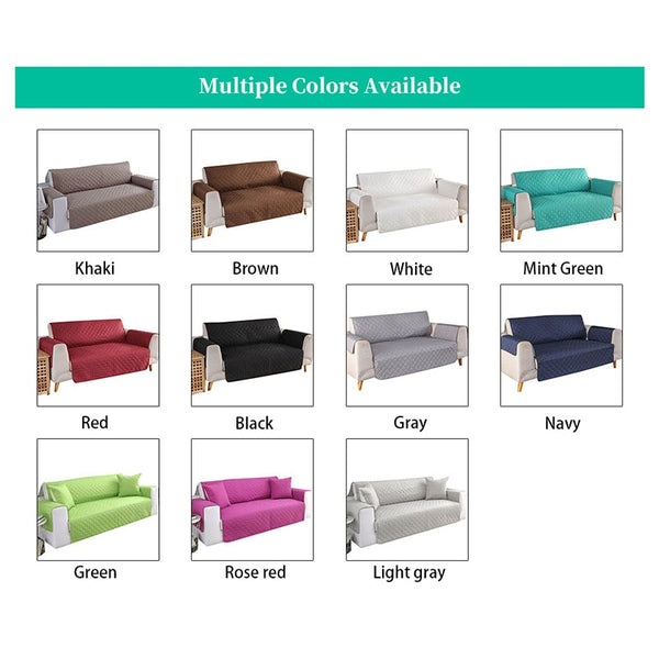 Quilted Anti-wear Sofa Covers for Dogs, Cats, Pets Anti-Slip Couch Recliner Slipcovers Armchair Furniture Protector 1/2/3 Seater