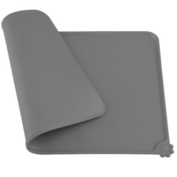 Waterproof Pet Feeding Placemat Solid Color Silicone Food Pad, Easy Cleaning