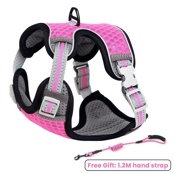 Adjustable Mesh Harness For Cats Reflective Vest Harness and Leash Set